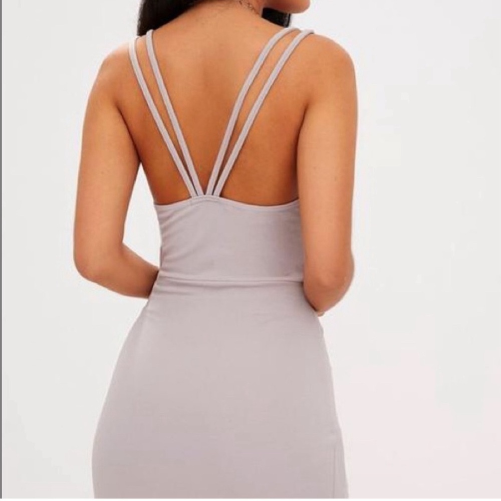 NWT PrettyLittleThing Ice Grey Body Con Dress